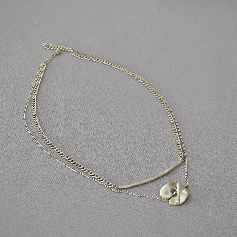 Brass Layered Chain Necklace