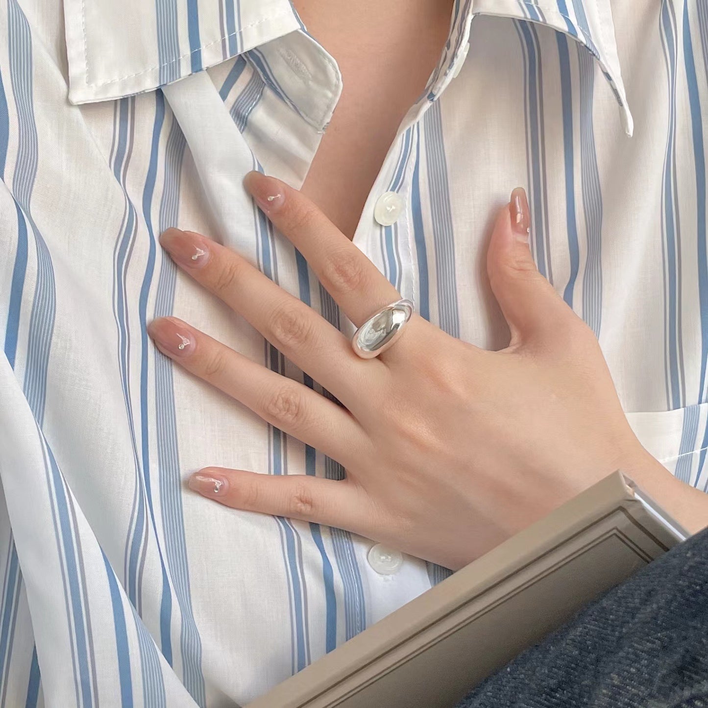 925 Sterling Silver High Polish Ring