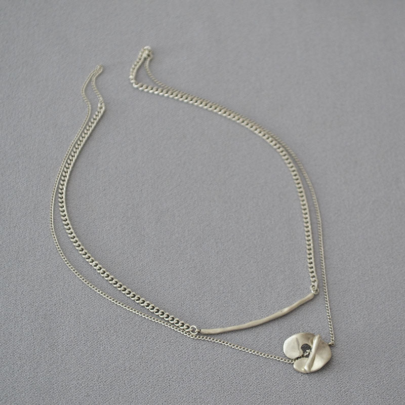 Brass Layered Chain Necklace