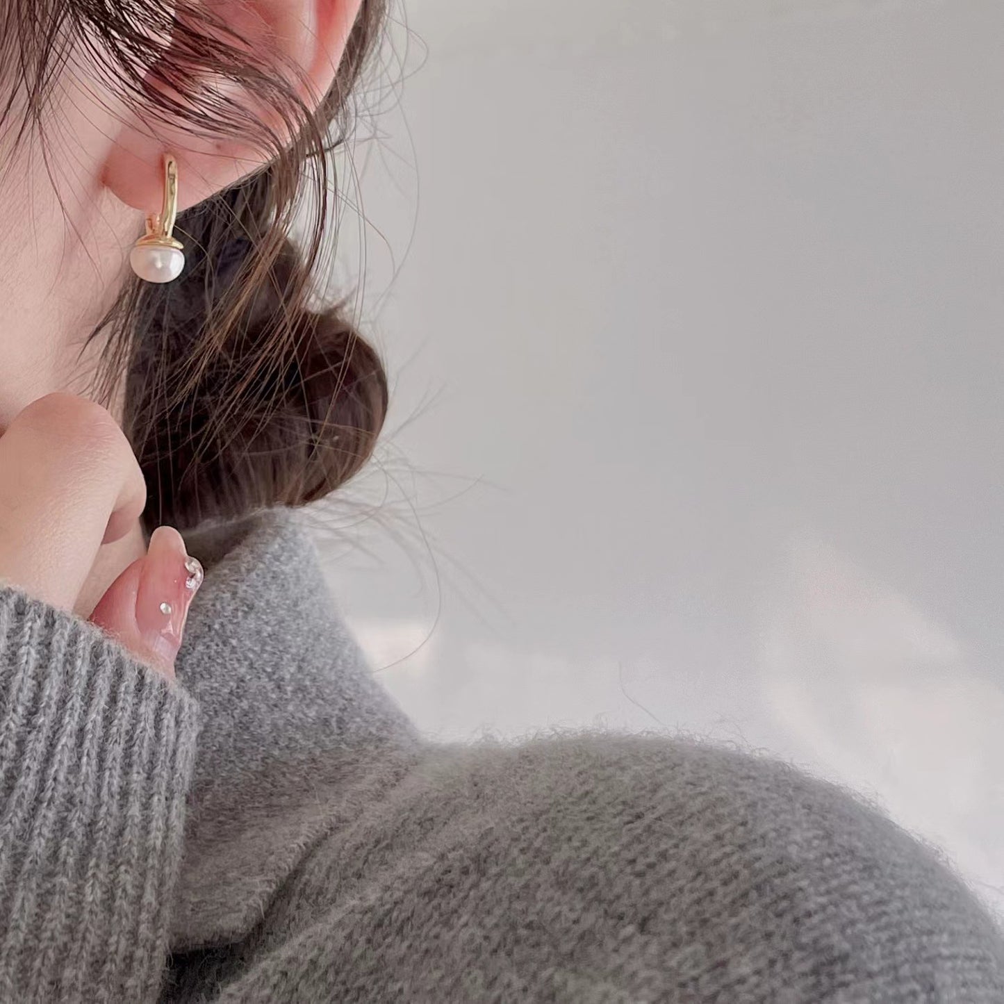 925 Sterling Silver Pearl Earrings