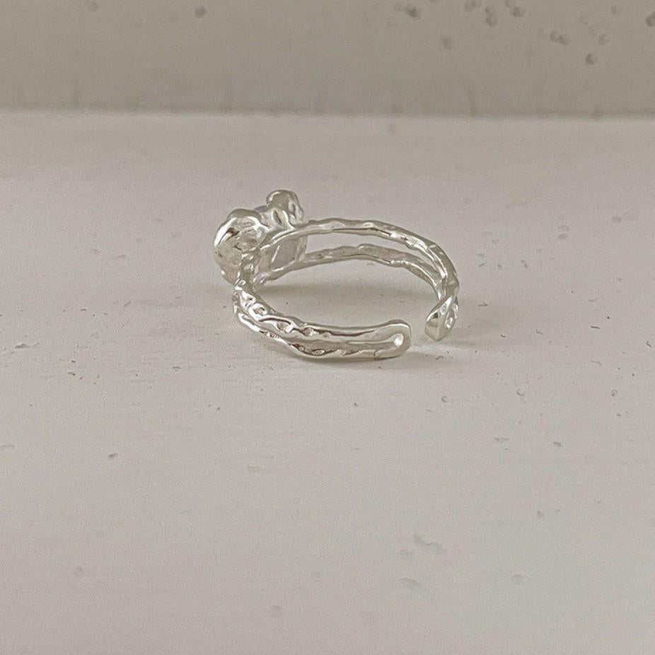 925 Sterling Silver Heart CZ Ring