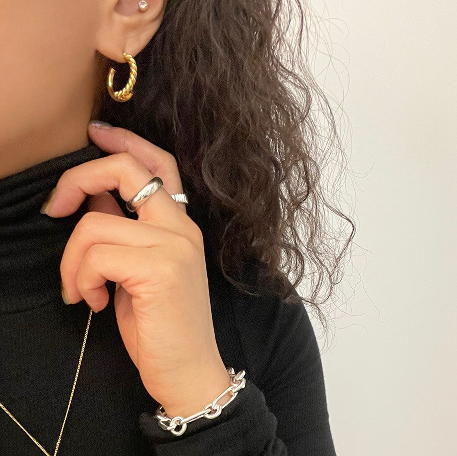 925 Sterling Silver Chic Earrings