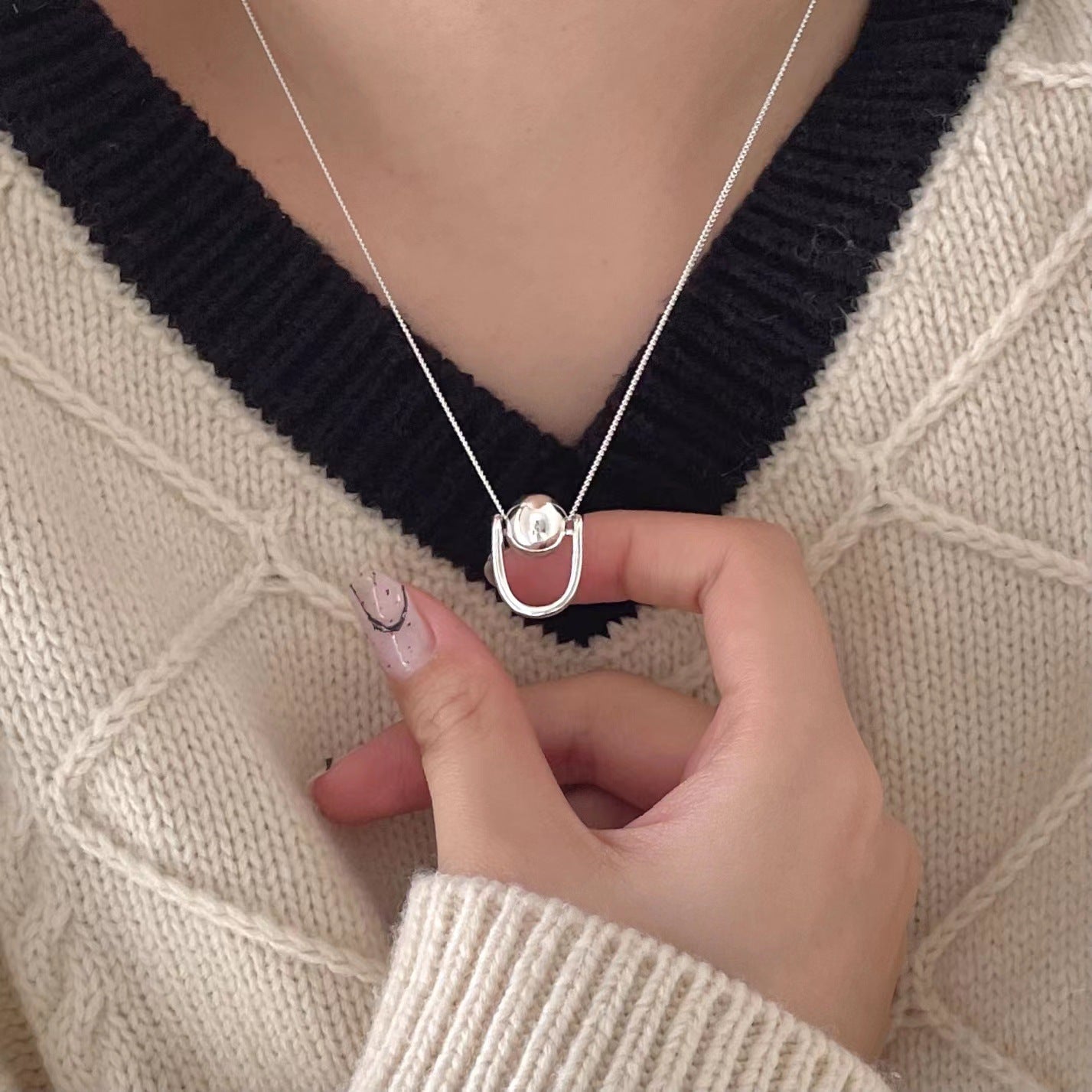 925 Sterling Silver Trendy Necklace