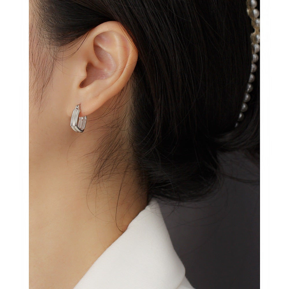 925 Sterling Silver Hoop Earrings