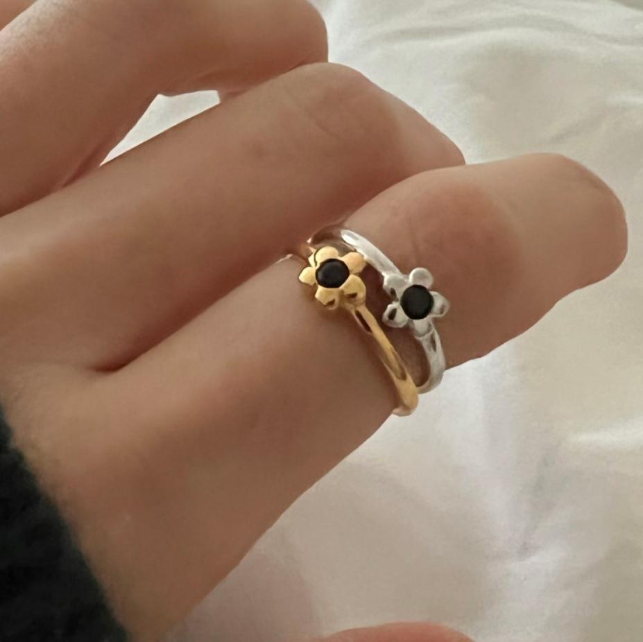 925 Sterling Silver Flower Ring