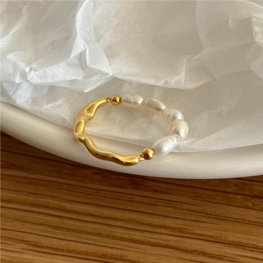 925 sterling sliver and fresh water pearl ring