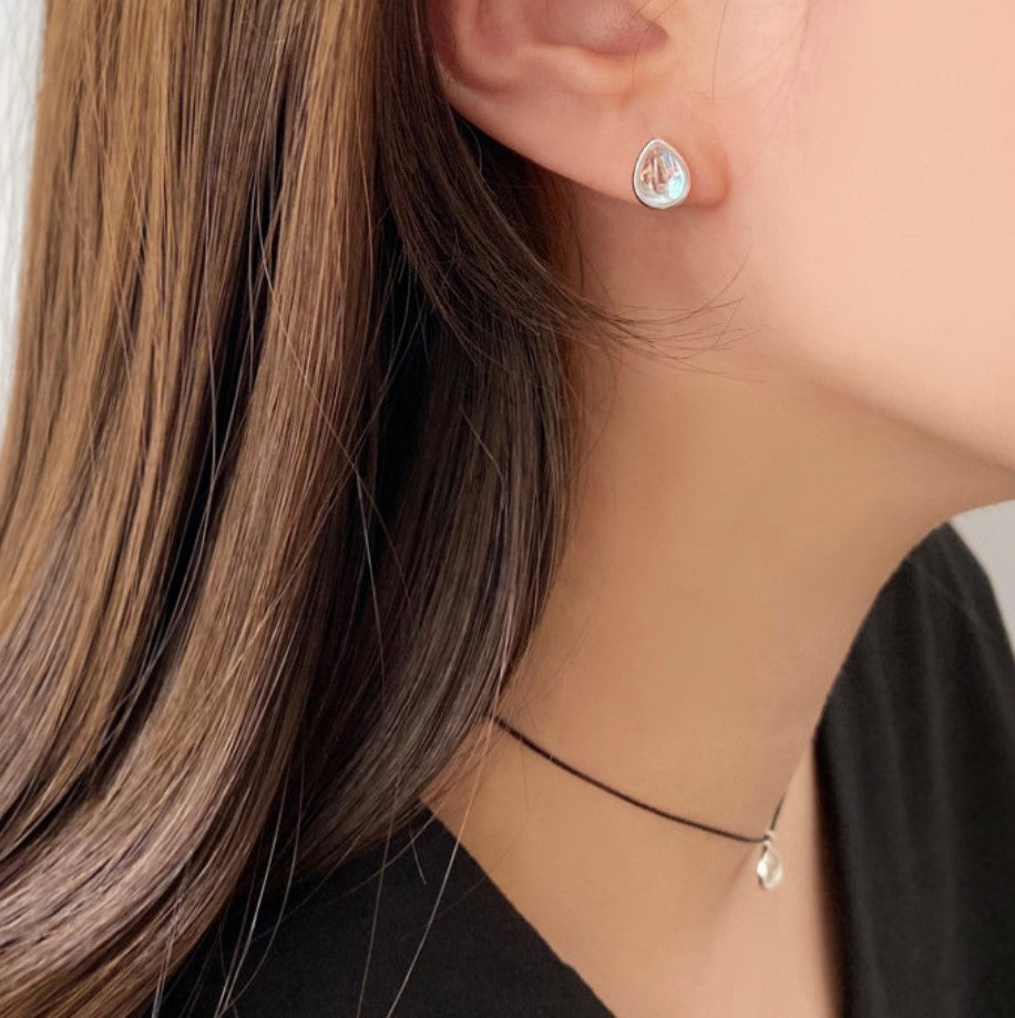 925 Sterling Silver Water Drop Earrings