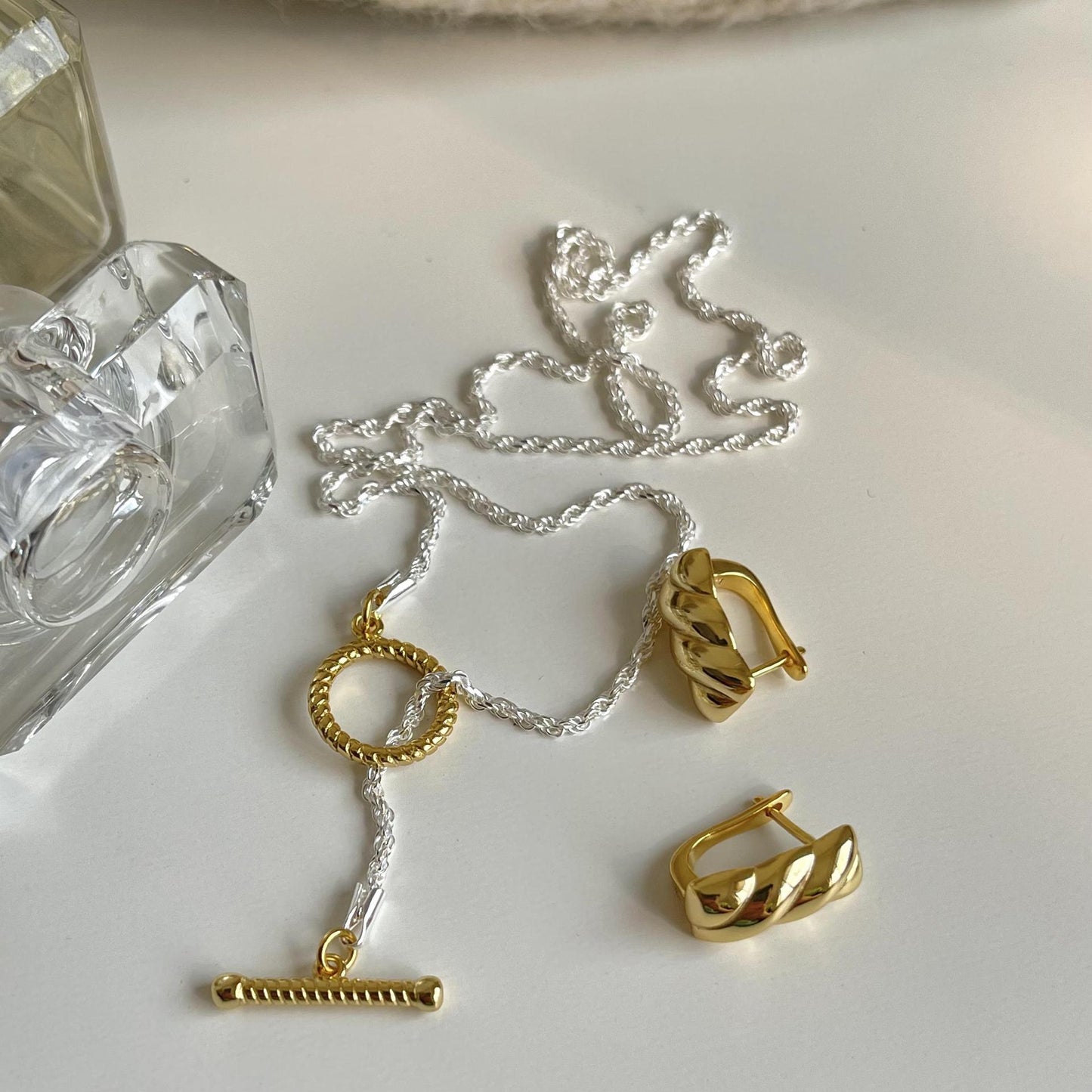 925 Sterling Silver OT Pendant Necklace