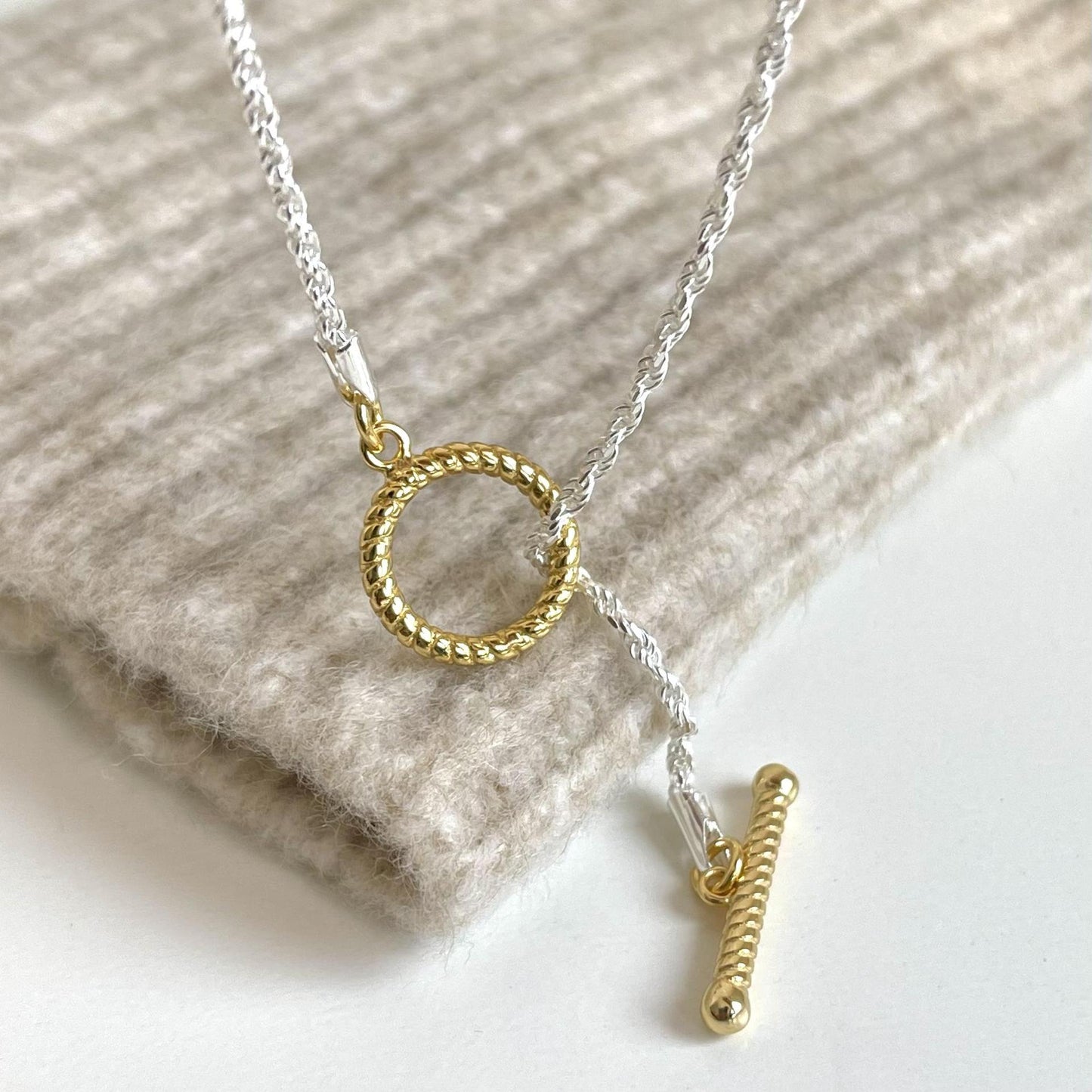 925 Sterling Silver OT Pendant Necklace