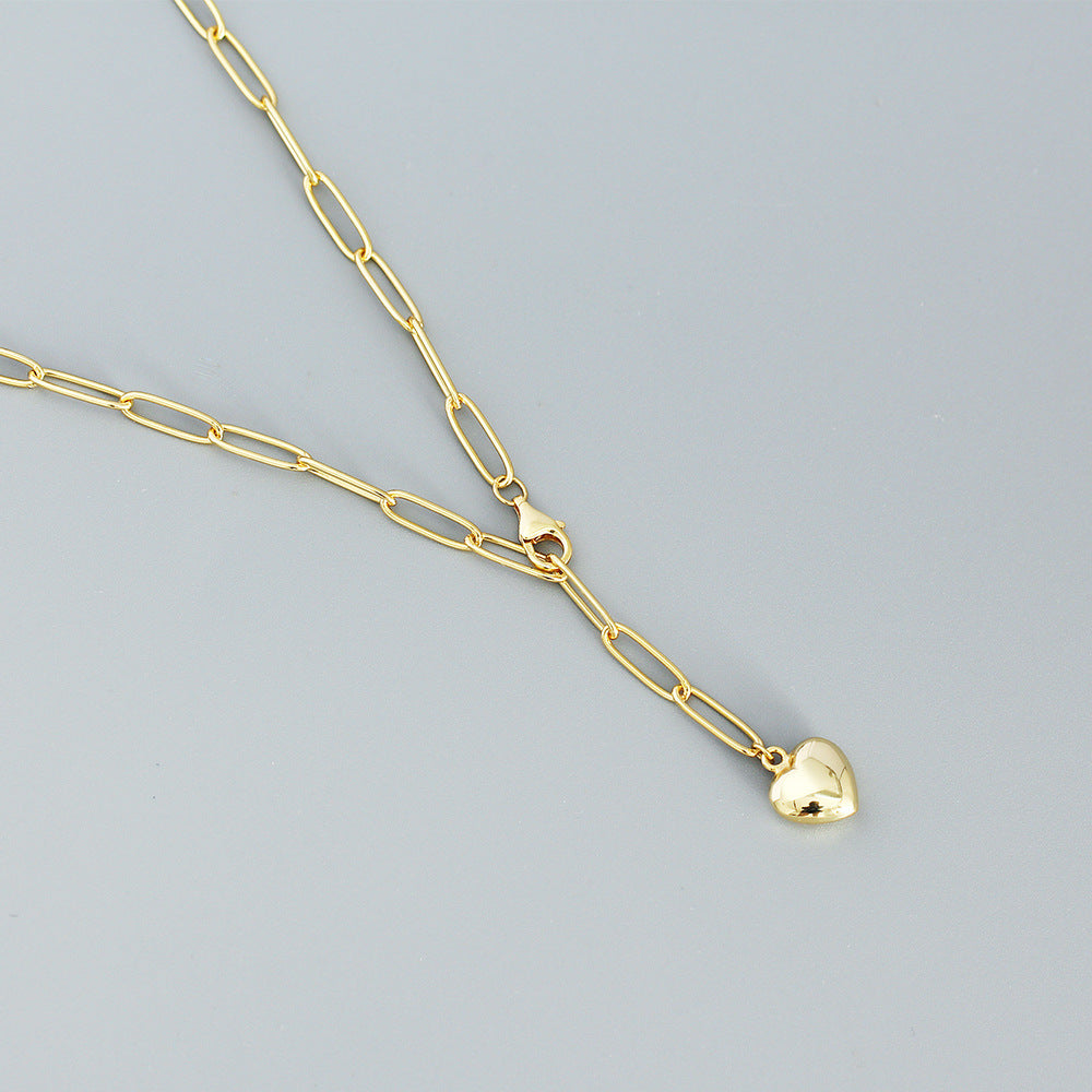 925 Sterling Silver Heart Pendant Necklace