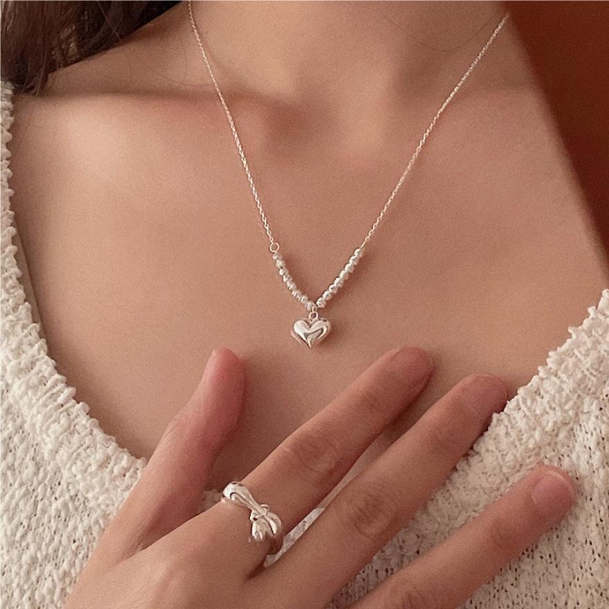 925 Sterling Silver Heart Pendant Necklace