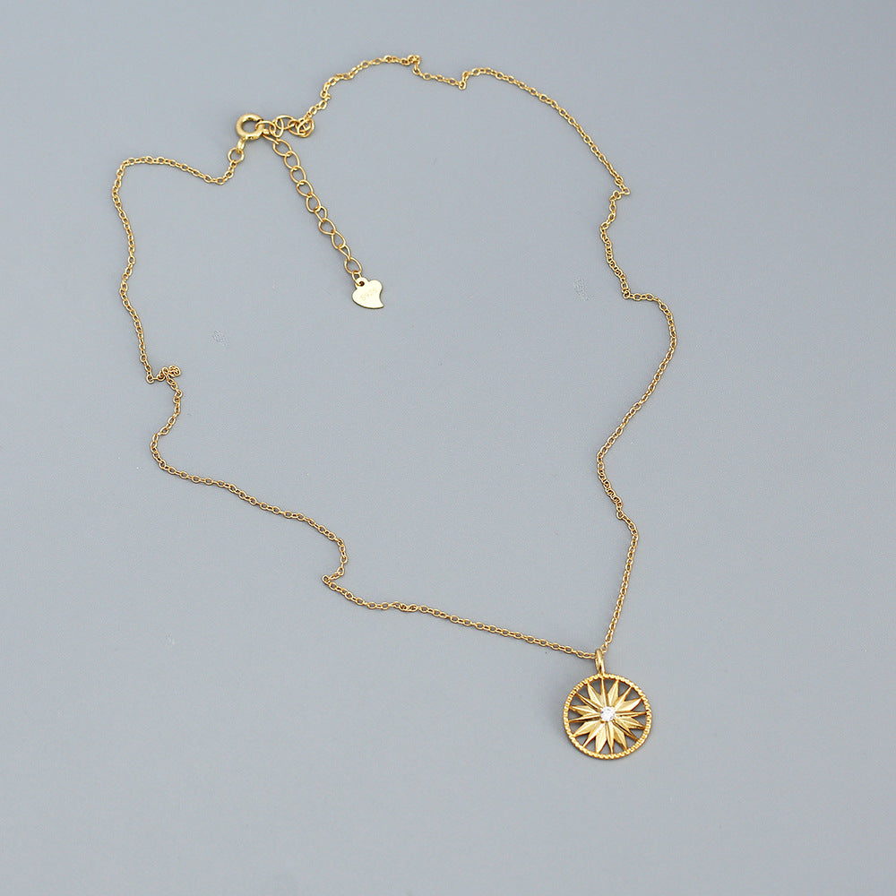 925 Sterling Silver Trendy Pendant Necklace