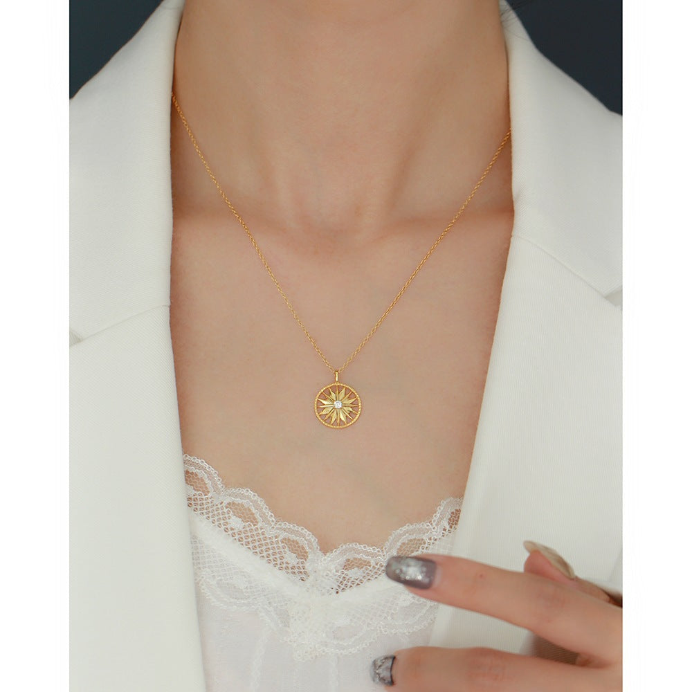 925 Sterling Silver Trendy Pendant Necklace