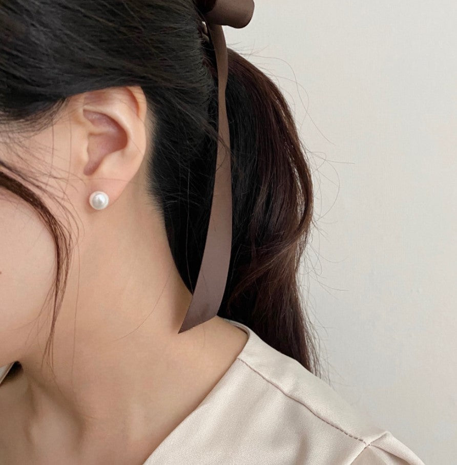 925 Sterling Sliver And Fresh Water Pearl Earrings