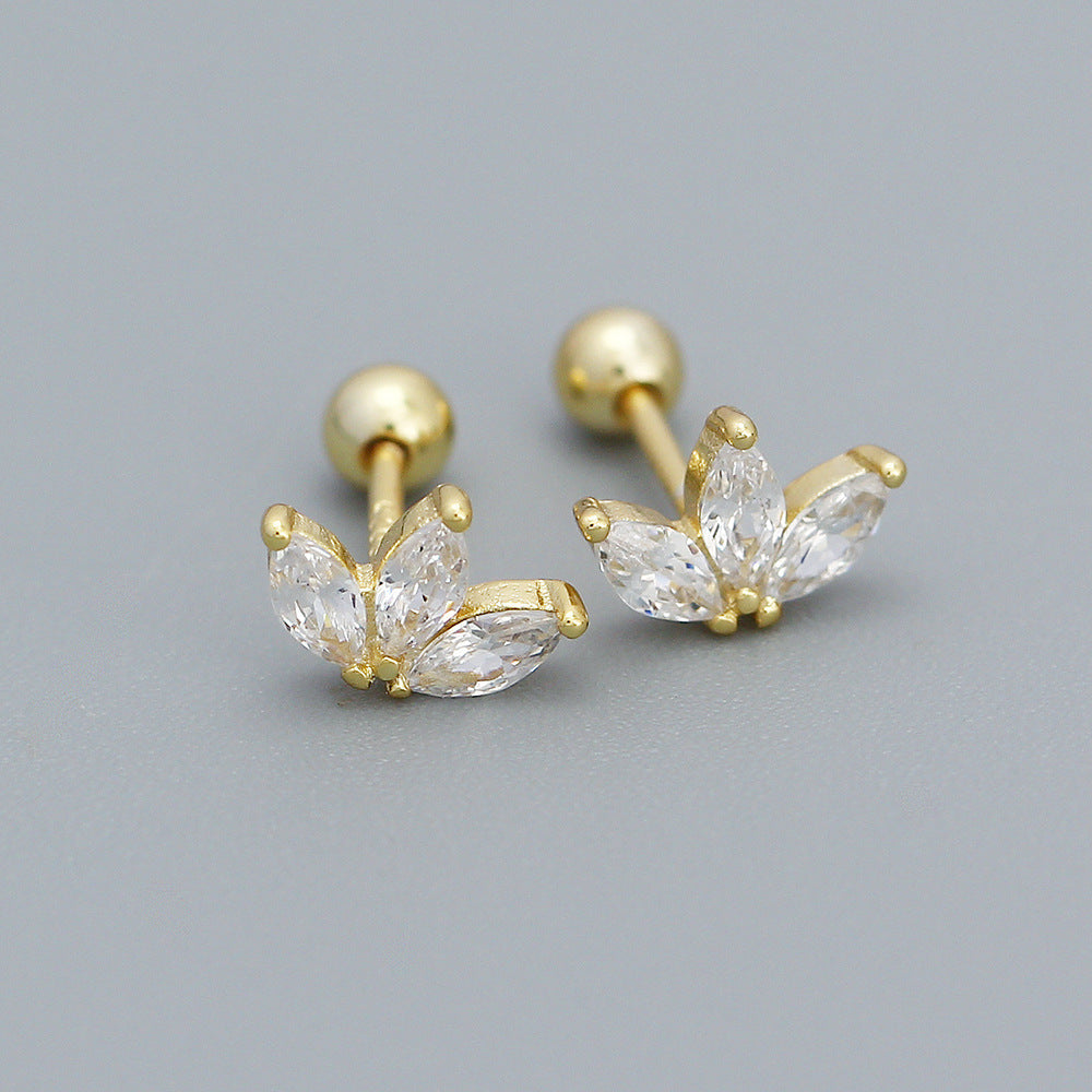 925 Sterling Silver CZ Earring Studs
