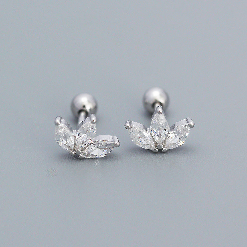 925 Sterling Silver CZ Earring Studs