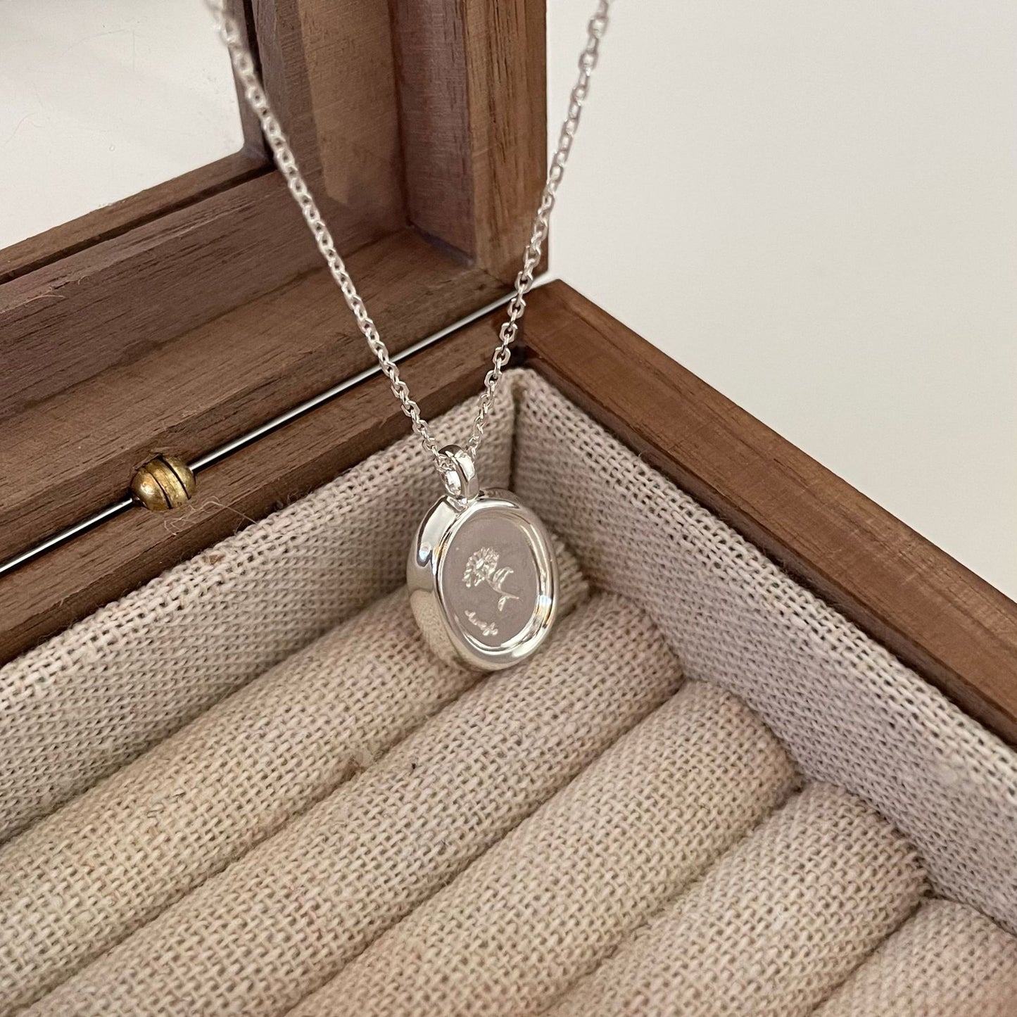 925 Sterling Silver Trendy Pendant Necklace