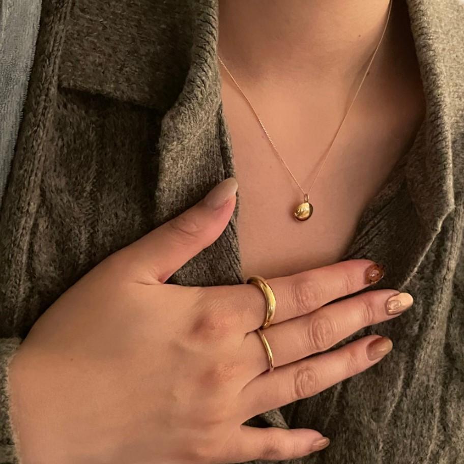 925 Sterling Silver Bead Pendant Necklace
