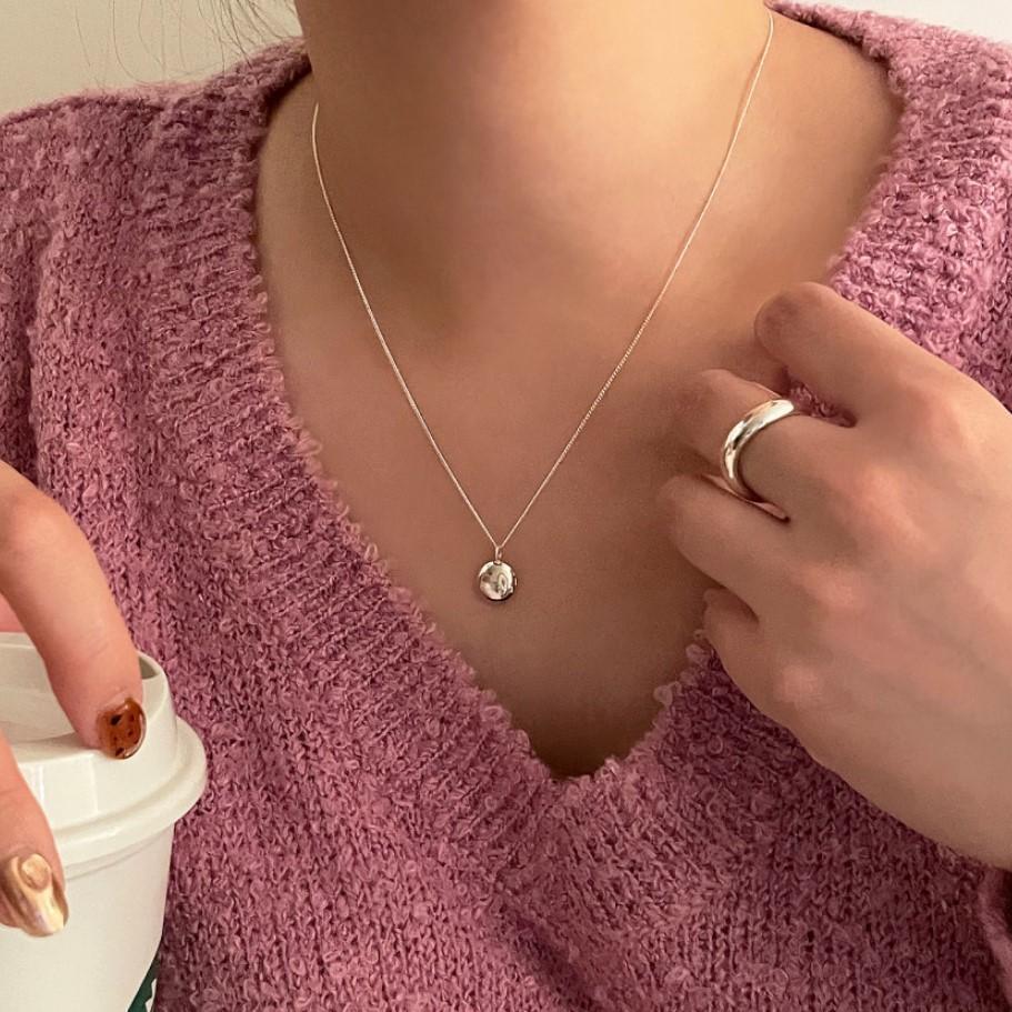 925 Sterling Silver Bead Pendant Necklace