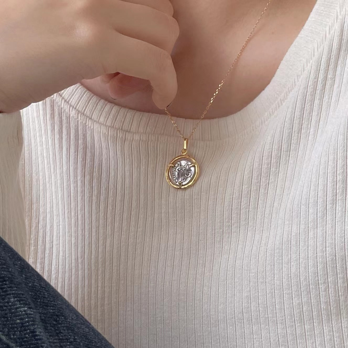 925 Sterling Silver Trendy Pendant Necklace