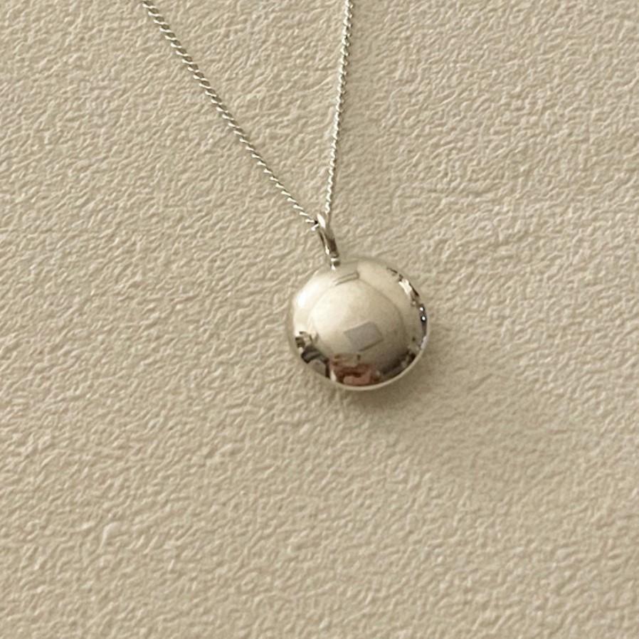 925 Sterling Silver Bead Pendant Necklace