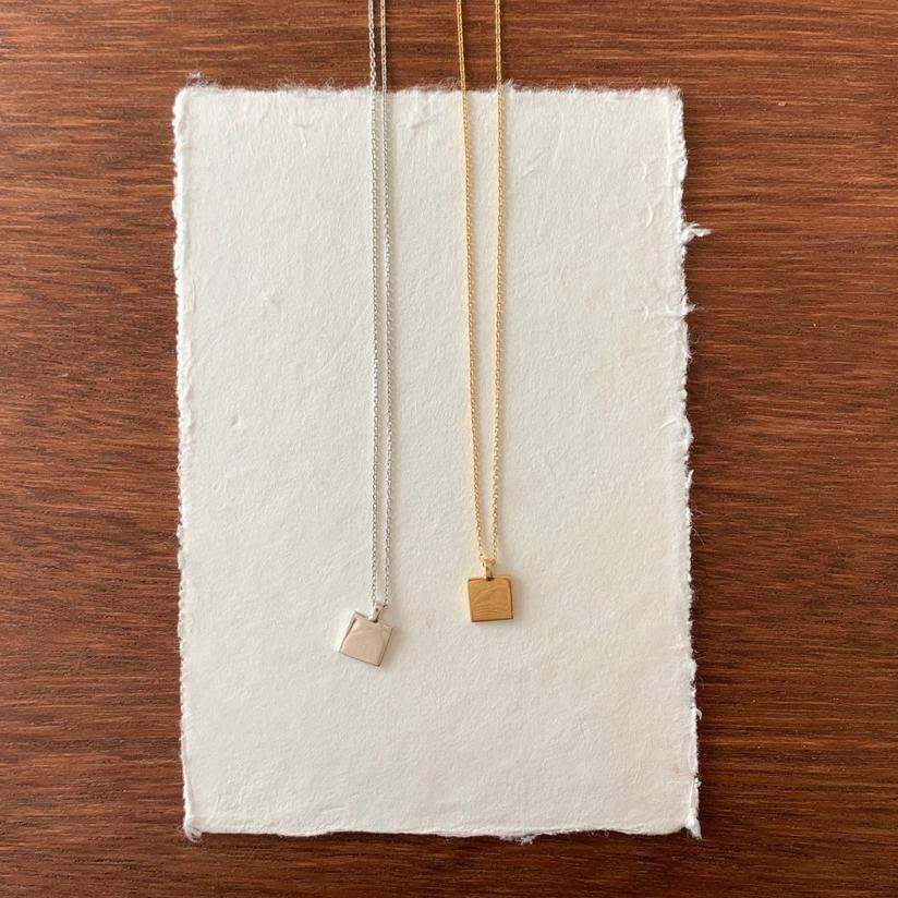 925 Sterling Silver Slim Pendant Necklace