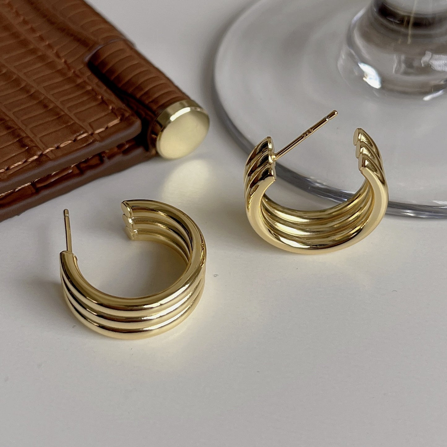 925 Sterling Silver Earrings Hoop Earrings Trendy Earrings