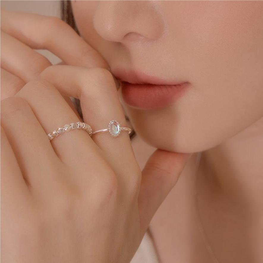925 Sterling Silver AB Zircon Ring