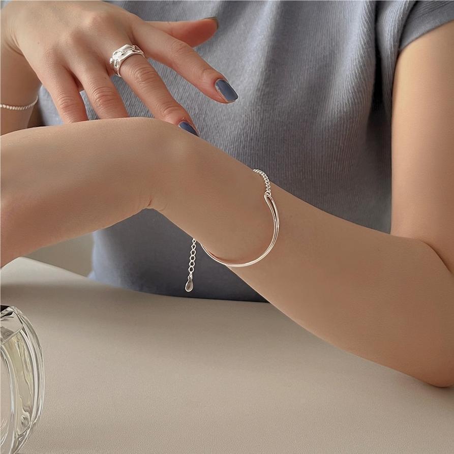 925 Sterling Silver Chic Bracelet Bangle