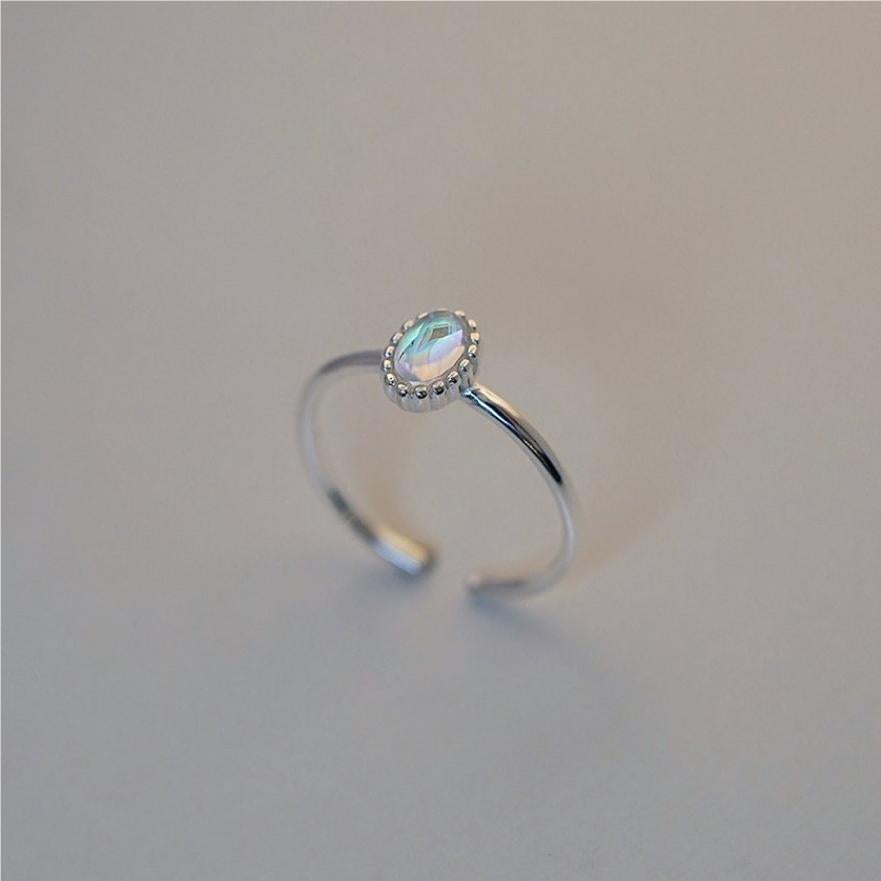 925 Sterling Silver AB Zircon Ring