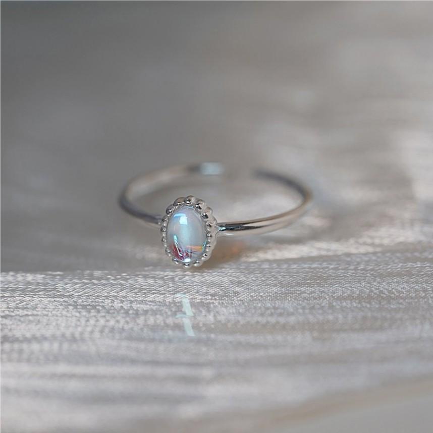 925 Sterling Silver AB Zircon Ring