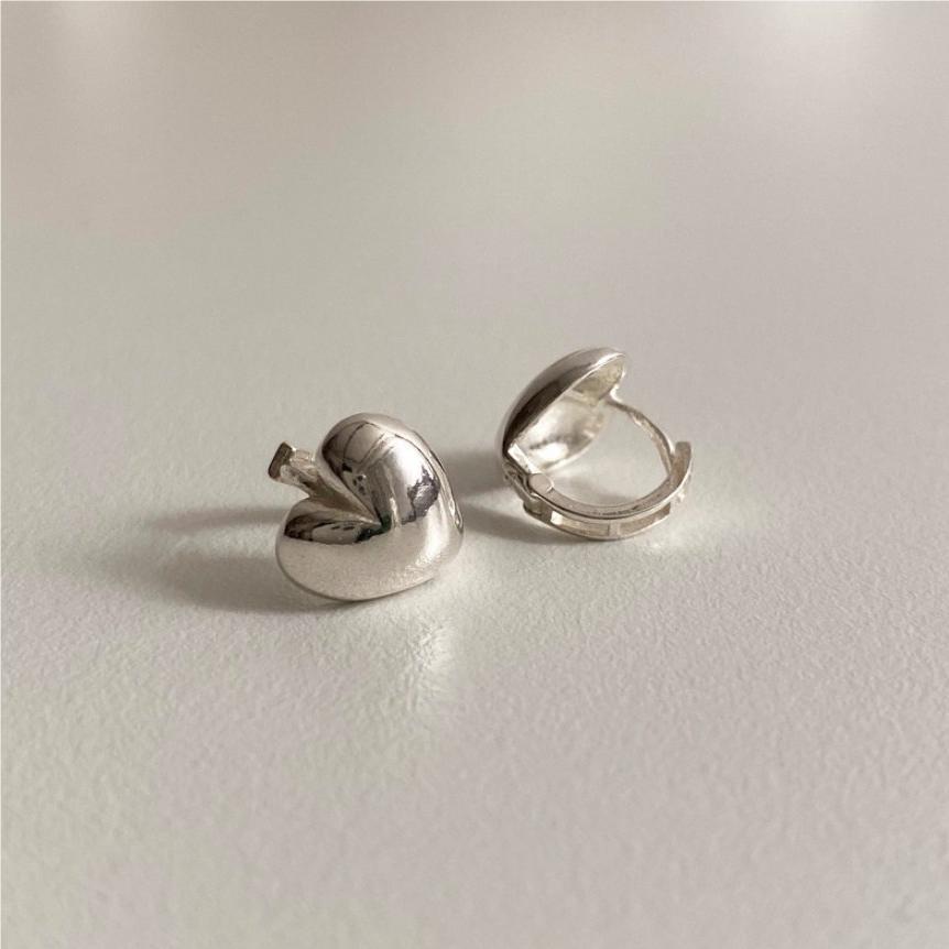 925 Sterling Silver Sweet Heart Earrings