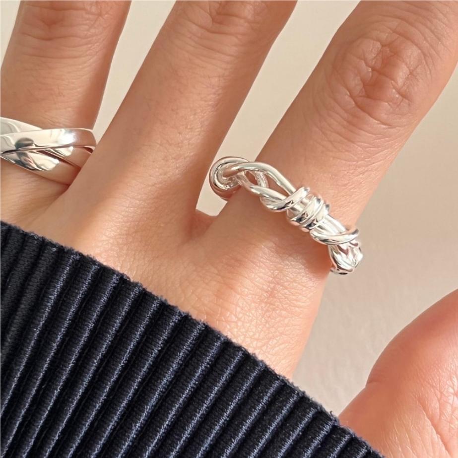 925 Sterling Silver Rope Ring