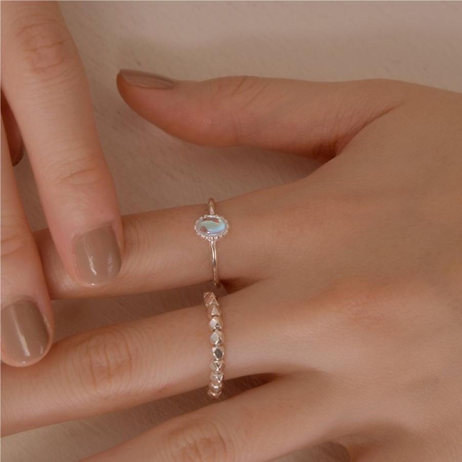 925 Sterling Silver AB Zircon Ring