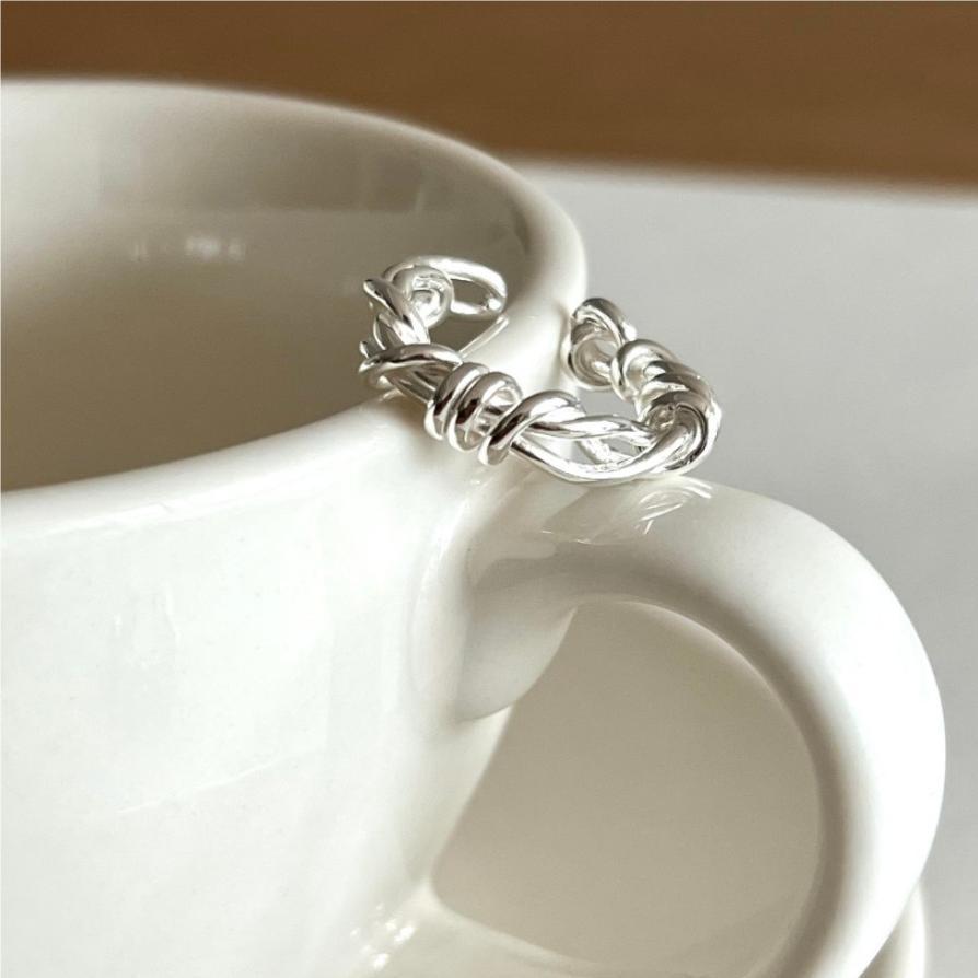 925 Sterling Silver Rope Ring