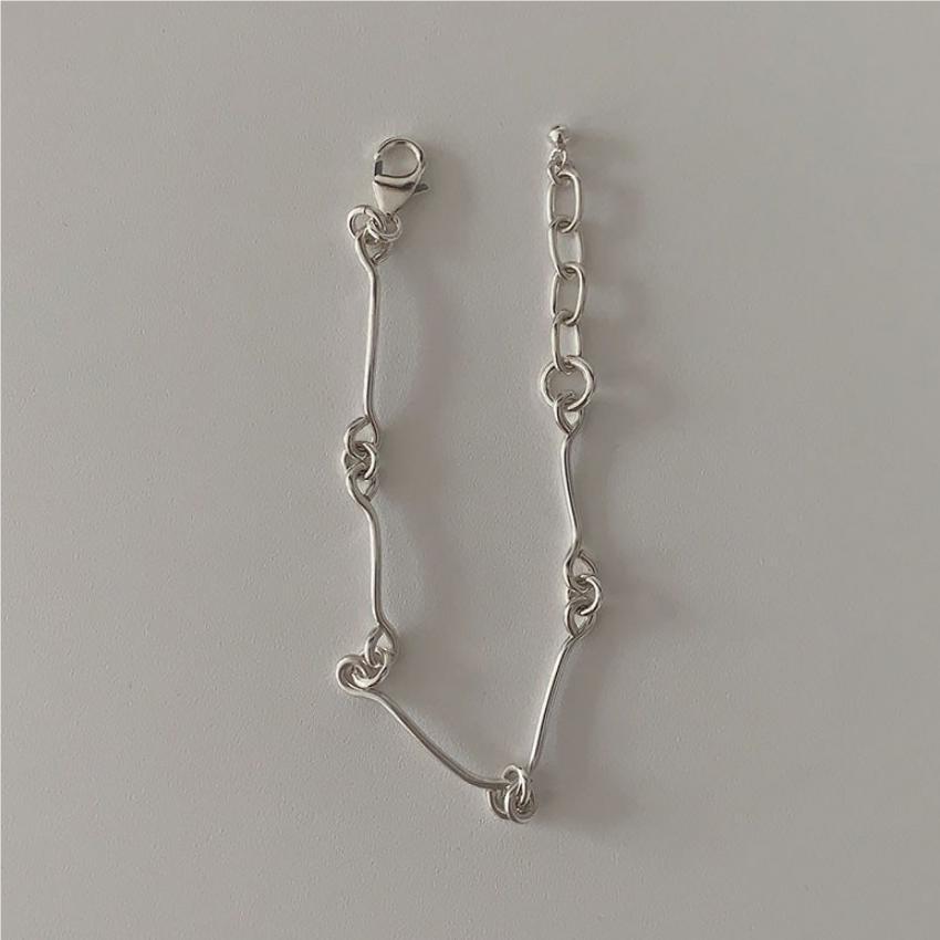 925 Sterling Silver Chic Chain Bracelet Bangle