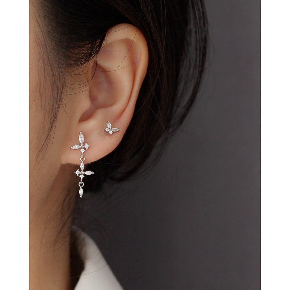 925 Sterling Silver Butterfly Stud Earrings