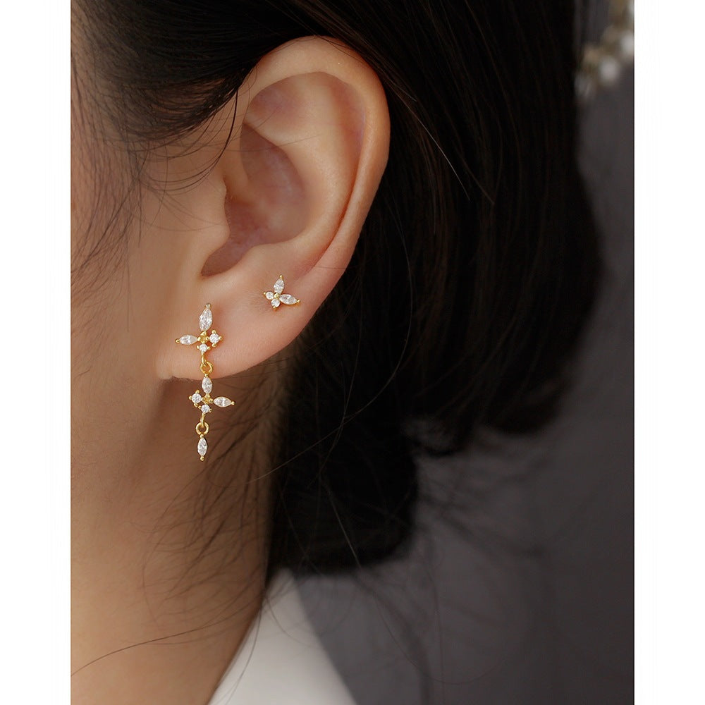 925 Sterling Silver Butterfly Stud Earrings