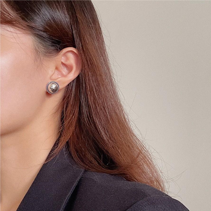925 Sterling Silver Round Ball Earrings