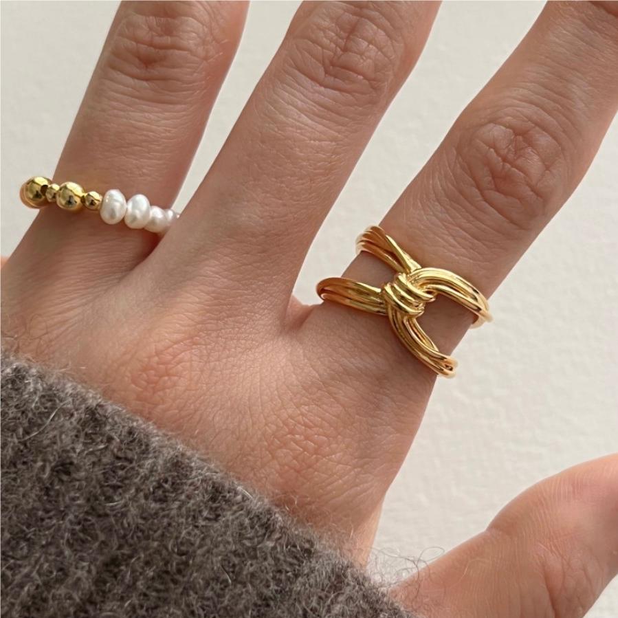 925 Sterling Silver Knotted Ring