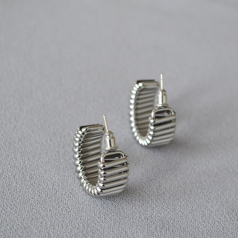 Brass Fashion Chunky Earrings