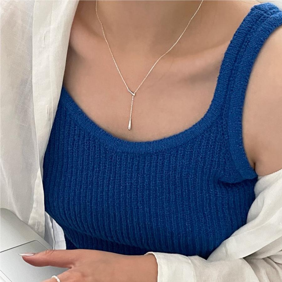925 Sterling Silver Water Drop Necklace