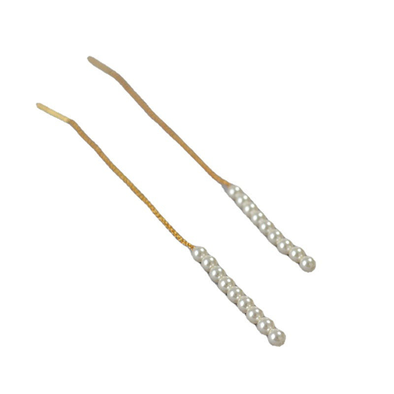 Brass Pearl Earrings