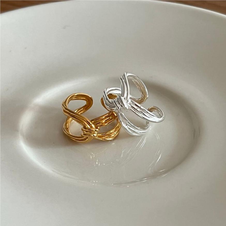 925 Sterling Silver Knotted Ring
