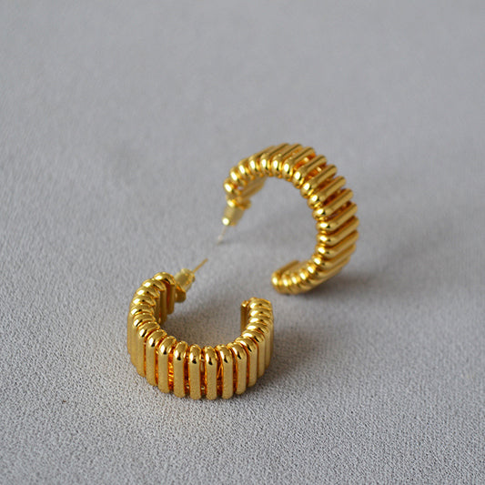 Brass Fashion Chunky Earrings