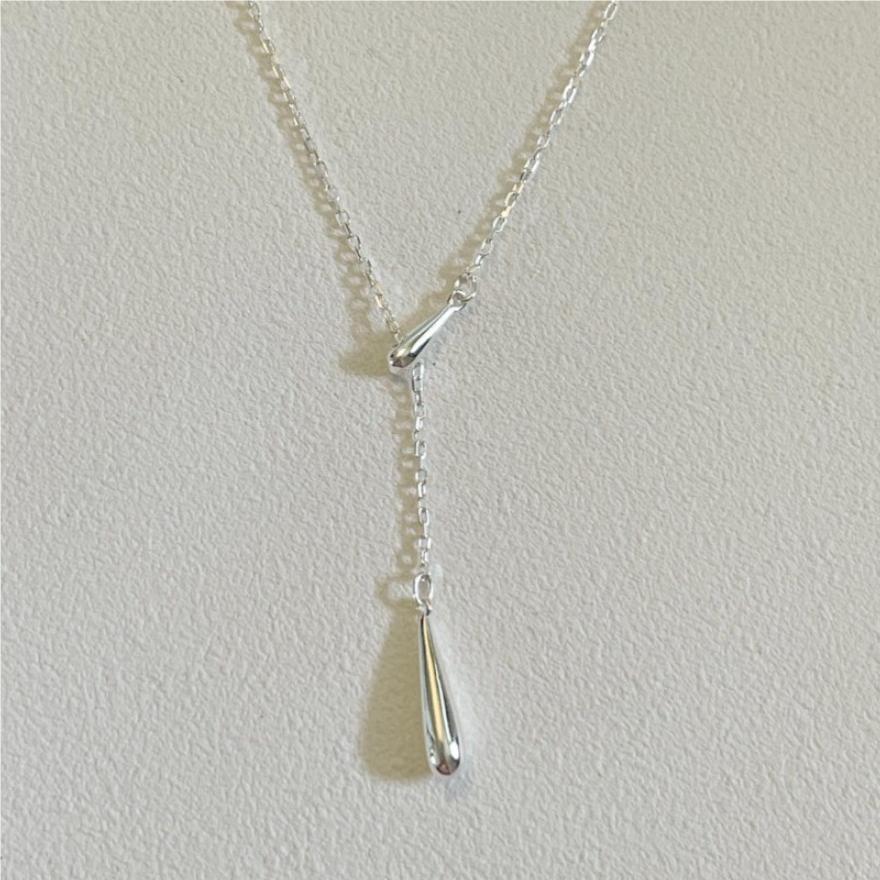 925 Sterling Silver Water Drop Necklace