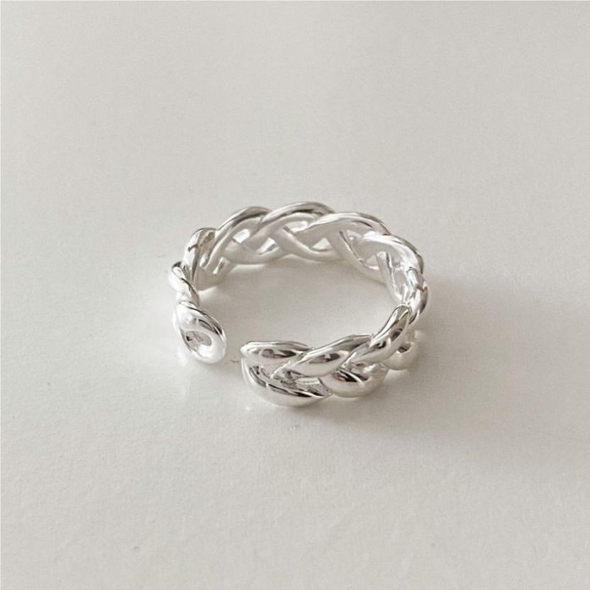 925 Sterling Silver Pleated Ring
