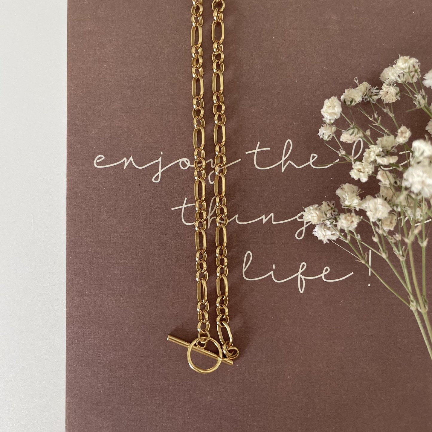 925 Sterling Silver Chain OT Lock Necklace