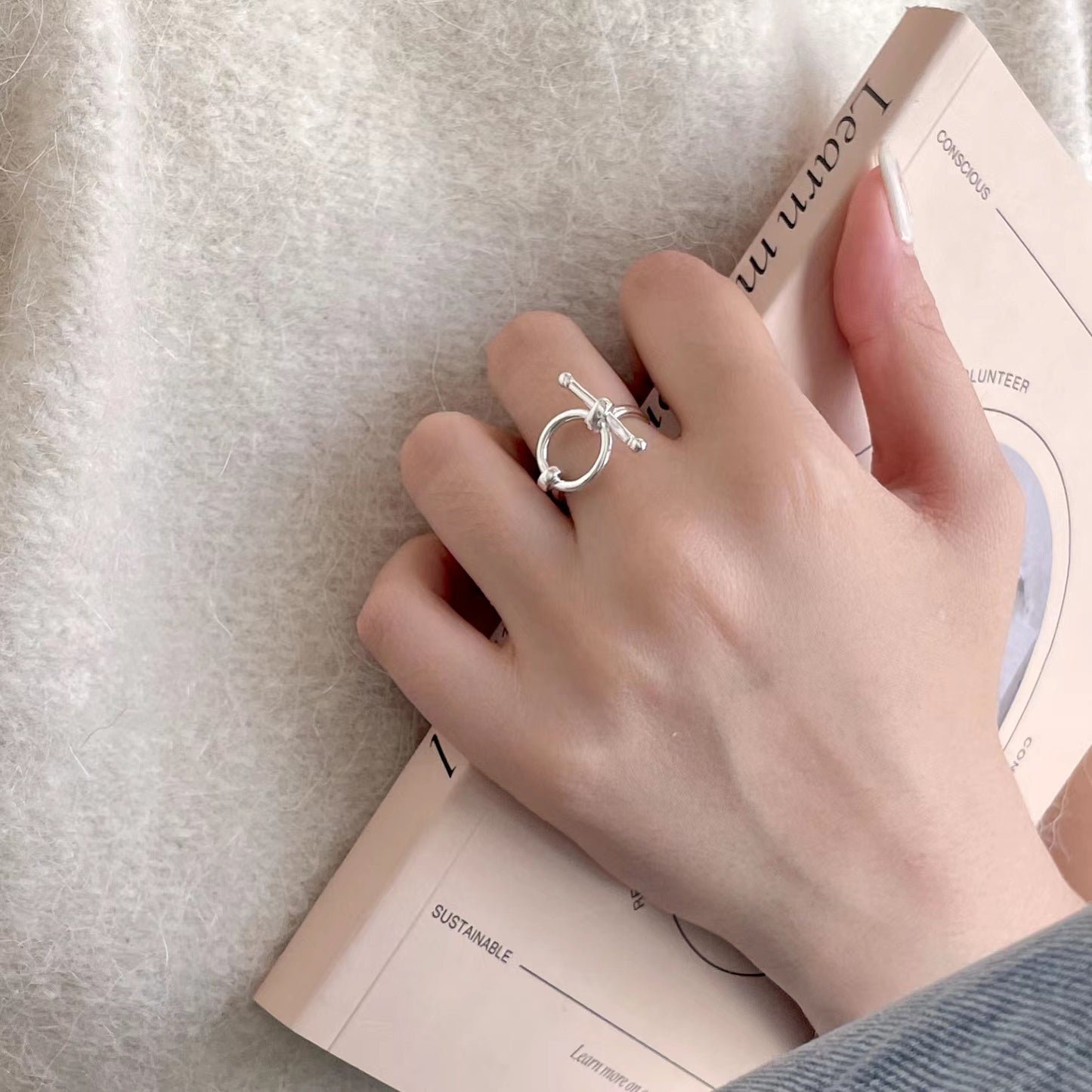 925 Sterling Silver Trendy Ring