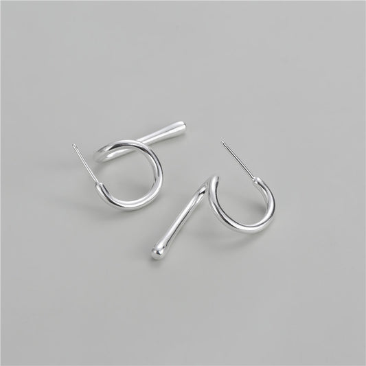 925 sterling silver fashion simple twist earring